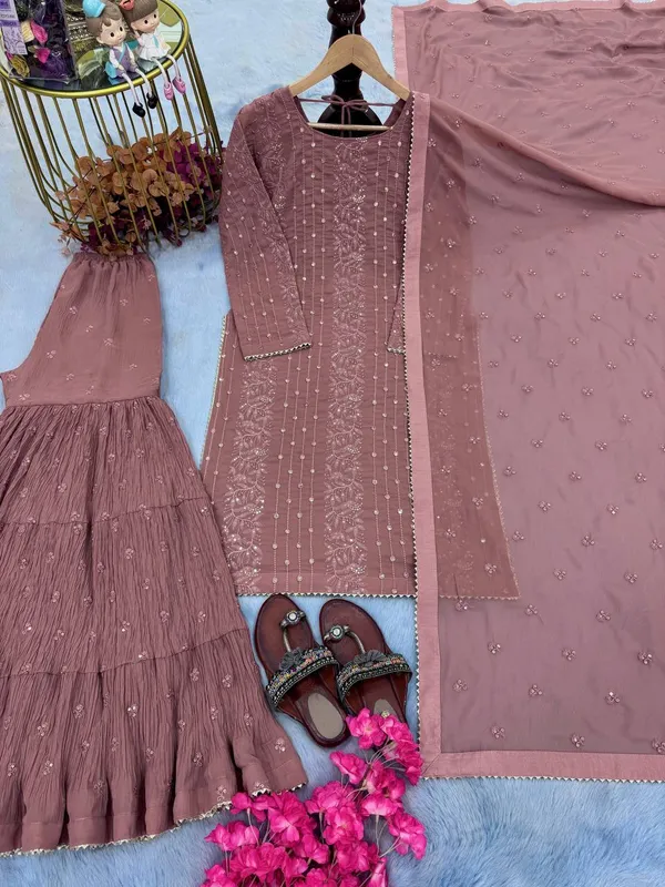 PINK_DESIGNER_GEORGETTE_EMBROIDERED_GHARARA_SALWAR_SUIT_WITH_DUPATTA