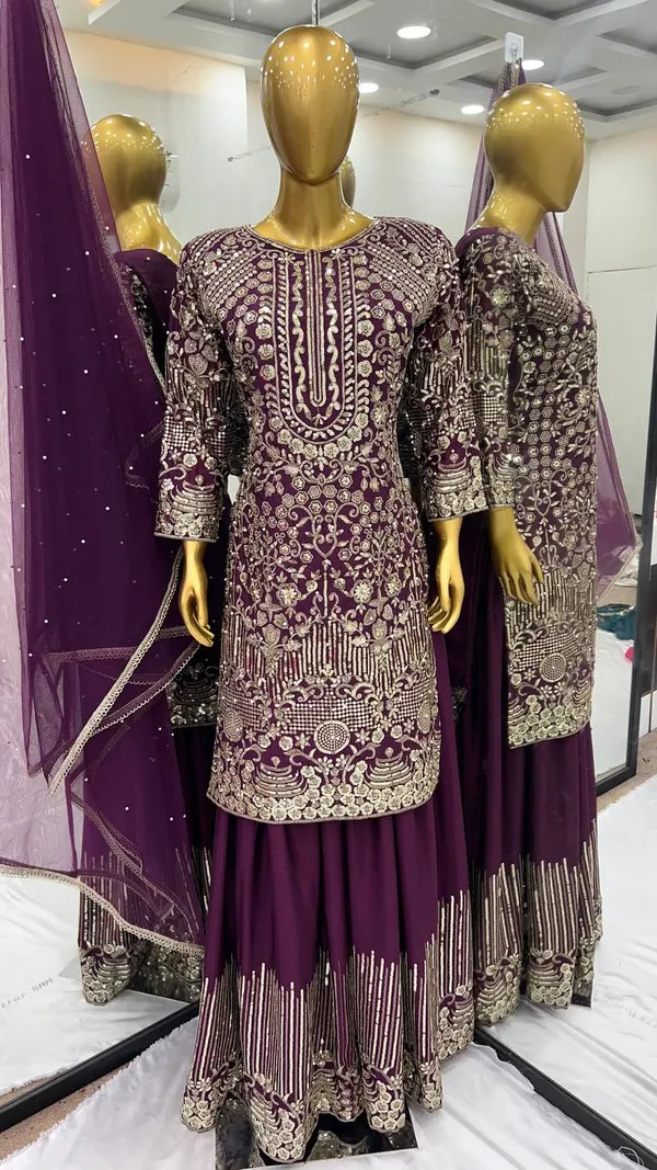 PURPLE_CHINNON_SILK_FULLY_SEQUENCE_EMBROIDERED_SHARARA_SALWAR_SUIT_WITH_DUPATTA