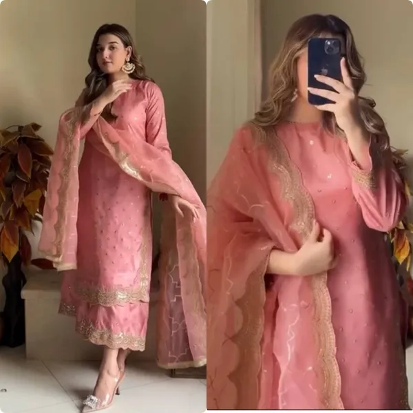 Pink_Heavy_Roman_Silk_Sequence_Embroidery_Work_Salwar_Suit_With_Dupatta