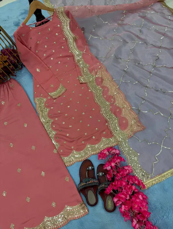 Pink_Heavy_Roman_Silk_Sequence_Embroidery_Work_Salwar_Suit_With_Dupatta