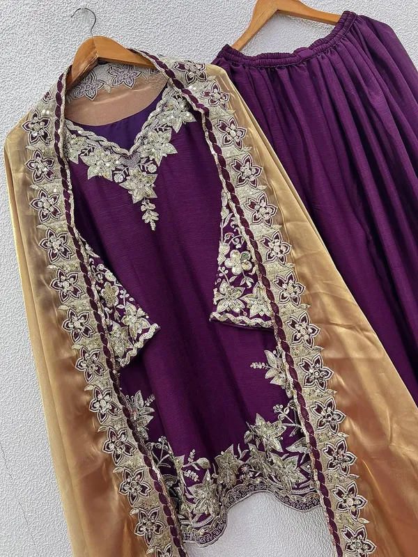 Purple_Pure_Chinnon_Silk_Sequence_Embroidered_Salwar_Suit_With_Dupatta