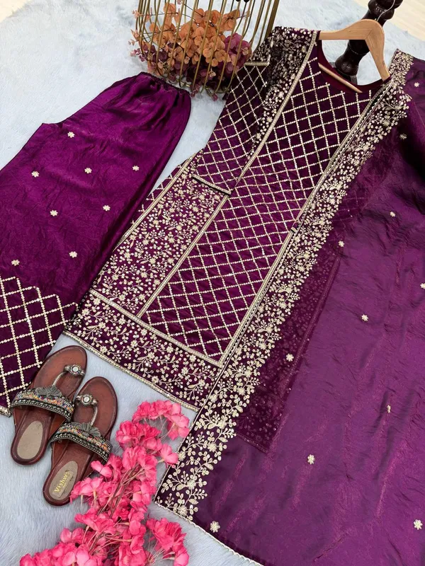 Purple_Pure_Fendy_Silk_With_Heavy_Embroidery_5_mm_Sequence_Work_Salwar_Suit_With_Dupatta