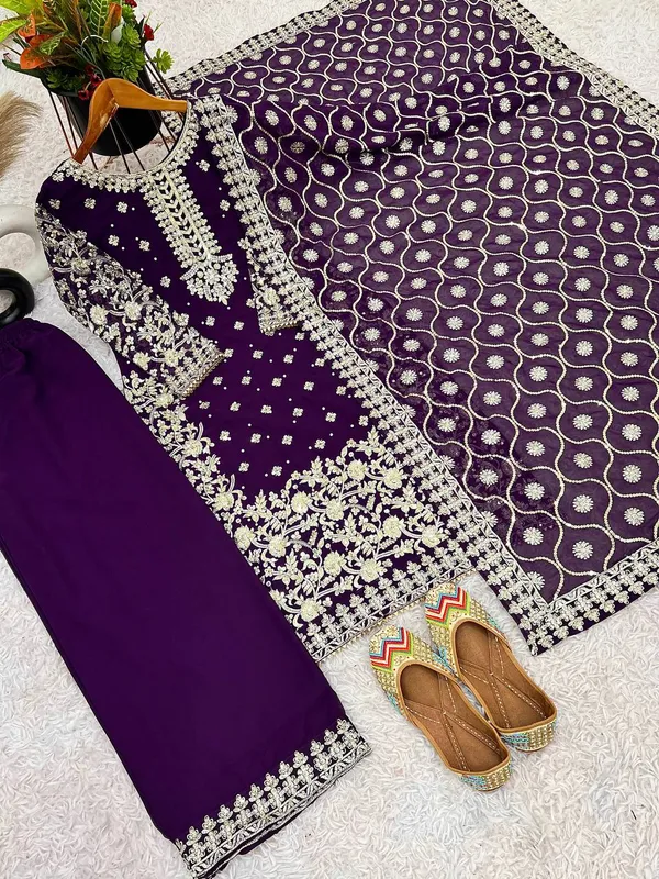 Purple_Soft_Georgette_Sequence_Embroidered_Salwar_Suit_With_Dupatta