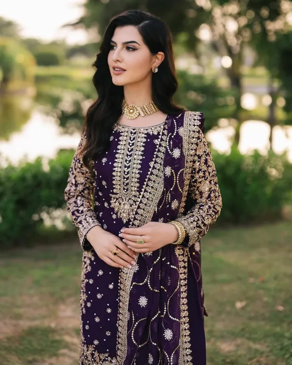 Purple_Soft_Georgette_Sequence_Embroidered_Salwar_Suit_With_Dupatta