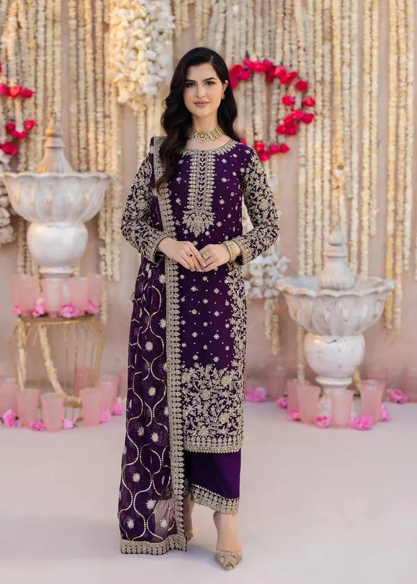 Purple_Soft_Georgette_Sequence_Embroidered_Salwar_Suit_With_Dupatta