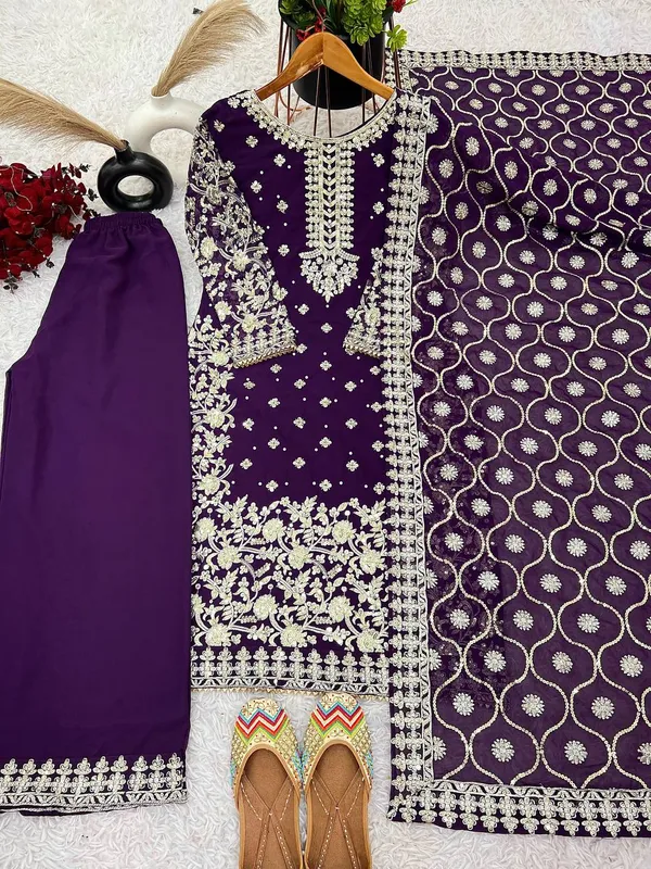 Purple_Soft_Georgette_Sequence_Embroidered_Salwar_Suit_With_Dupatta
