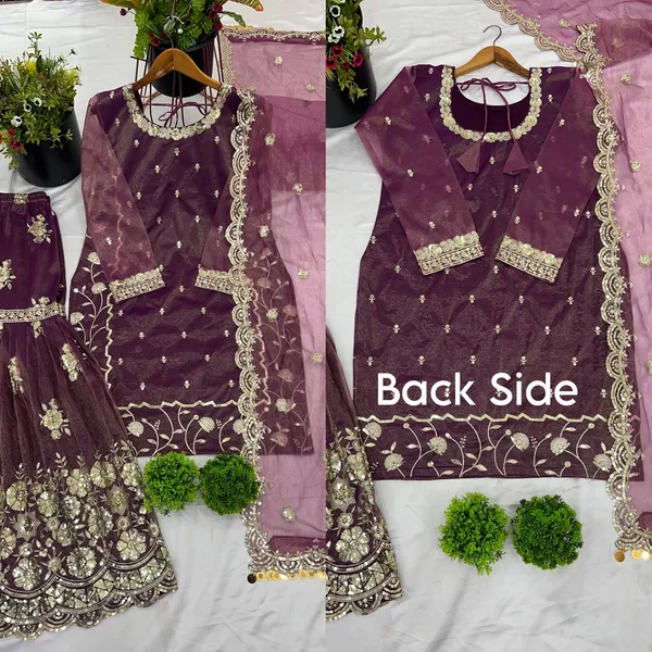 Purple_Twill_Net_Heavy_Sequence_Embroidery_Gharara_Salwar_Suit_With_Dupatta