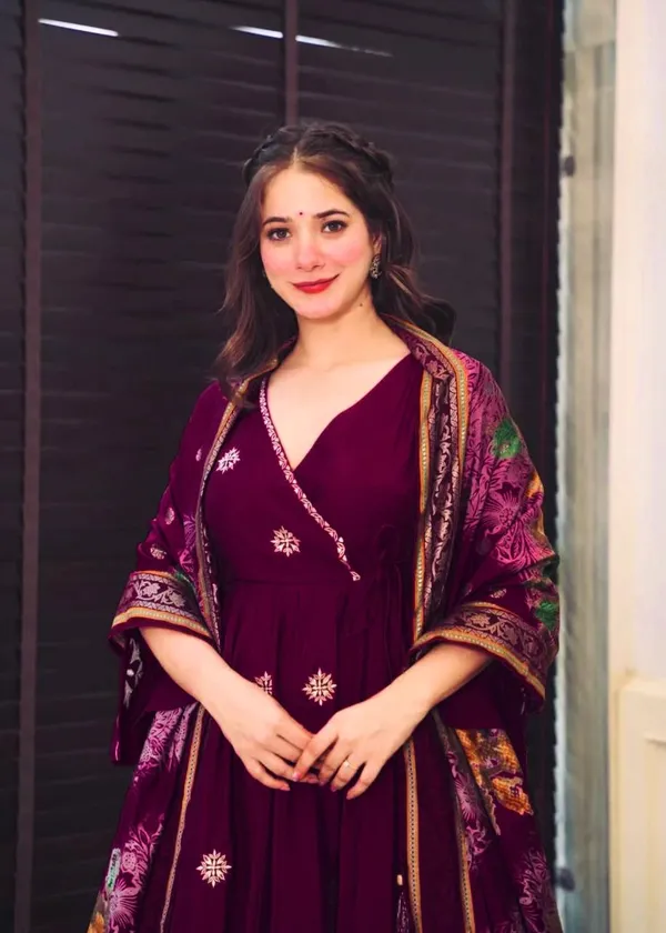 Purple_Full_Flared_Anarkali_Embroidered_Stitched_Palazzo_Kurta_Set_With_Dupatta