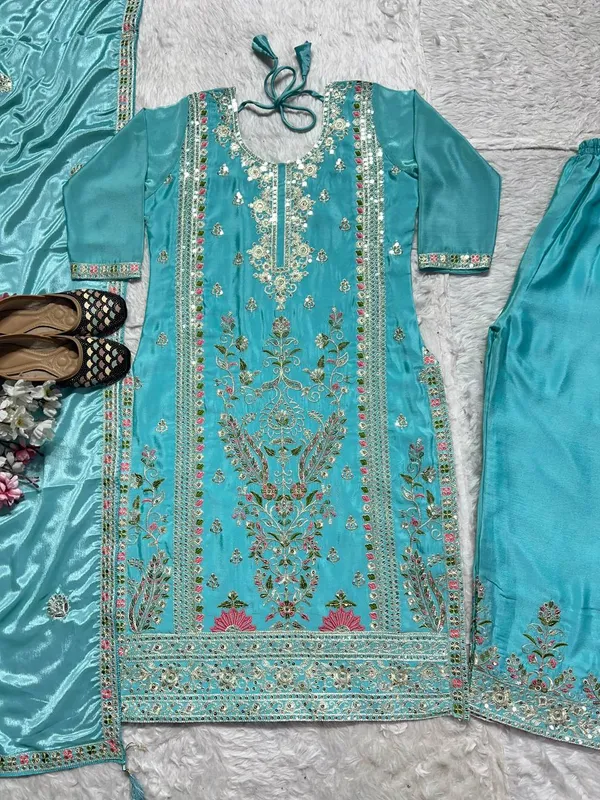 Sky_Blue_Pure_Chinnon_Silk_Heavy_Coding_Sequence_Embroidered_Salwar_Suit_With_Dupatta