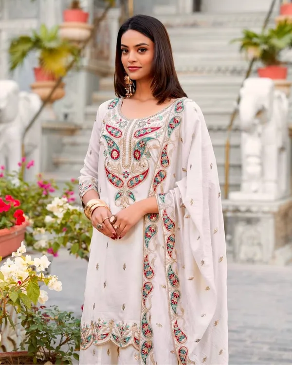 WHITE_CHINNON_SILK_SEQUENCE_EMBROIDERED_SHARARA_SALWAR_SUIT_WITH_DUPATTA