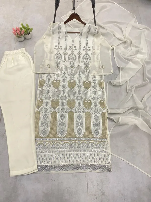 WHITE_FANCY_FAUX_GEORGETTE_SEQUENCE_EMBROIDERED_WORK_SALWAR_SUIT_WITH_DUPATTA