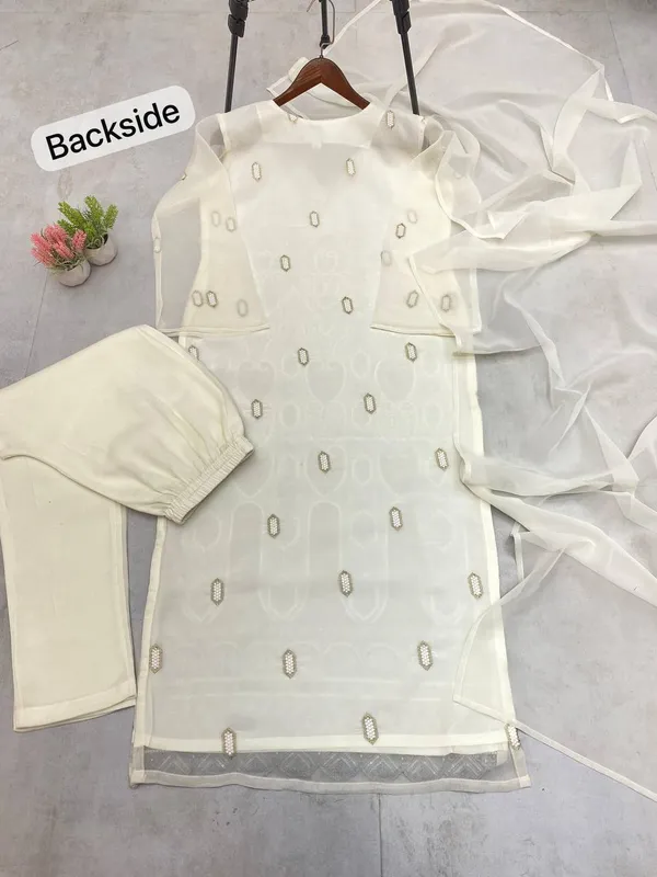 WHITE_FANCY_FAUX_GEORGETTE_SEQUENCE_EMBROIDERED_WORK_SALWAR_SUIT_WITH_DUPATTA