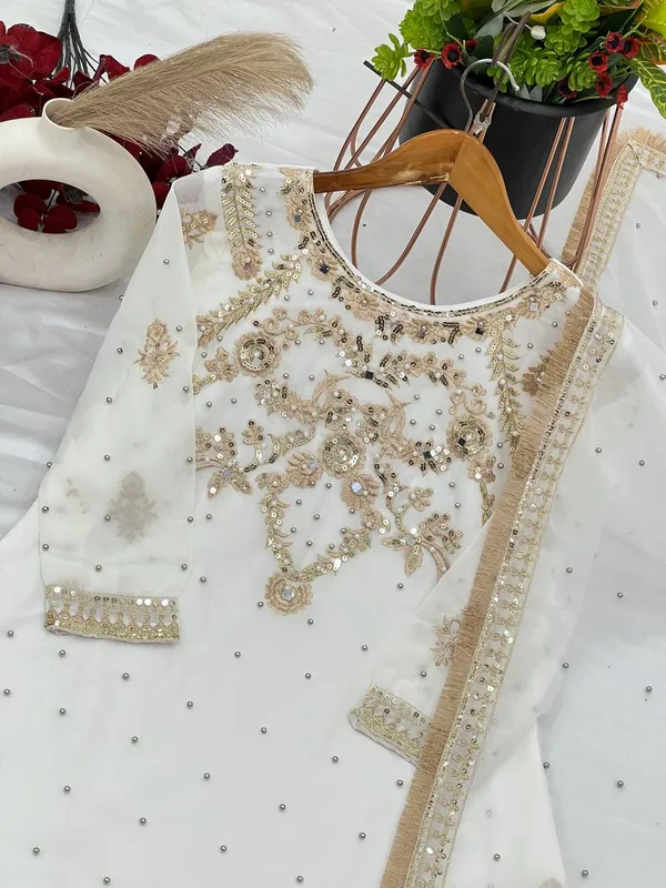 WHITE_FAUX_GEORGETTE_HEAVY_SEQUENCE_EMBROIDERED_SHARARA_SALWAR_SUIT_WITH_DUPATTA