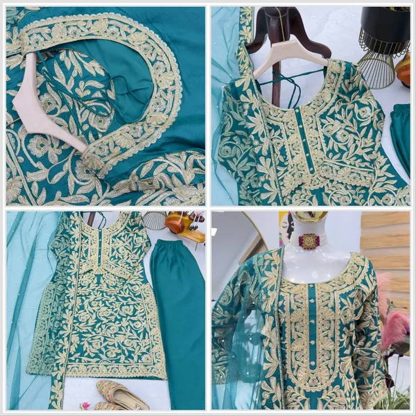 Green_Chinnon_Silk_Coding_Sequence_Heavy_Embroidered_Salwar_Suit_With_Dupatta