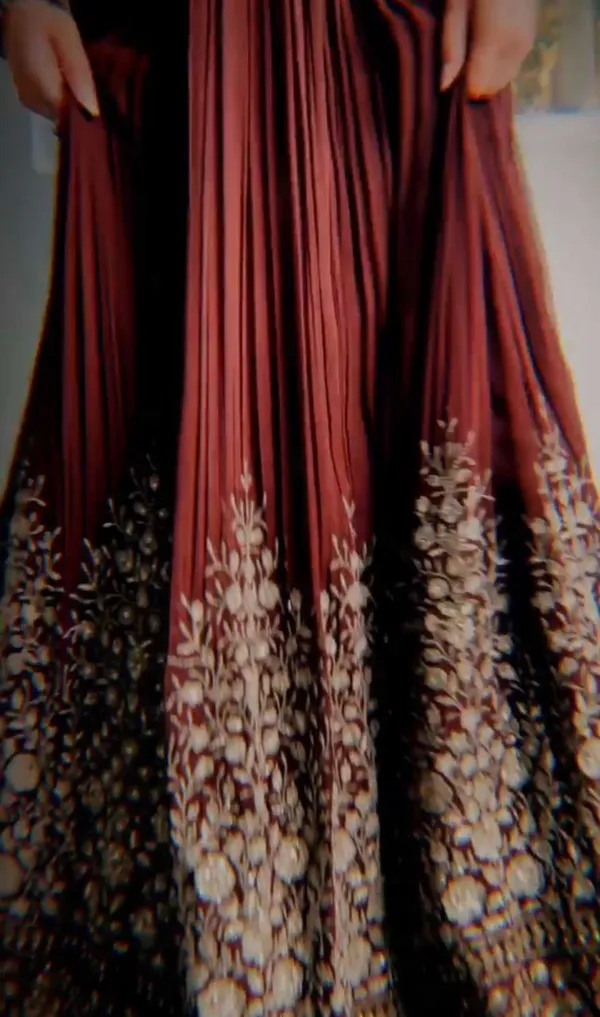 Maroon_Faux_Georgette_Sequence_Embroidery_Gown_With_Dupatta