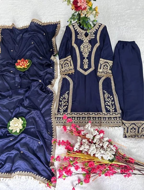 Navy_Blue_Attractive_Chinnon_Silk_Coding_Sequence_Embroidered_Salwar_Suit_With_Dupatta