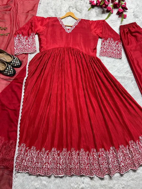 Red_Alia_Cut_Pure_Chinnon_Silk_Embroidered_Salwar_Suit_With_Dupatta
