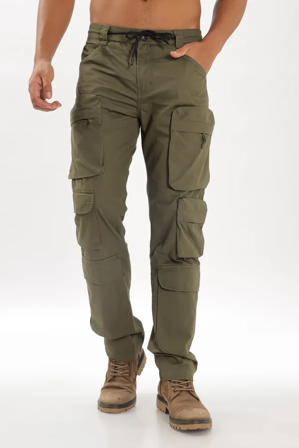 Olive_Green_Cotton_Premium_&_Comfortable_Cargo_Pant_For_Men
