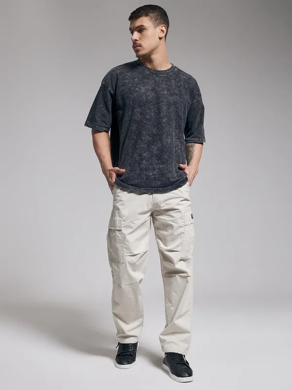 Cream_Cotton_Premium_&_Comfortable_Cargo_Pant_For_Men