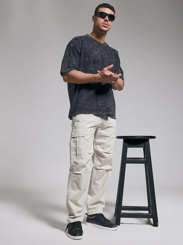 Cream_Cotton_Premium_&_Comfortable_Cargo_Pant_For_Men
