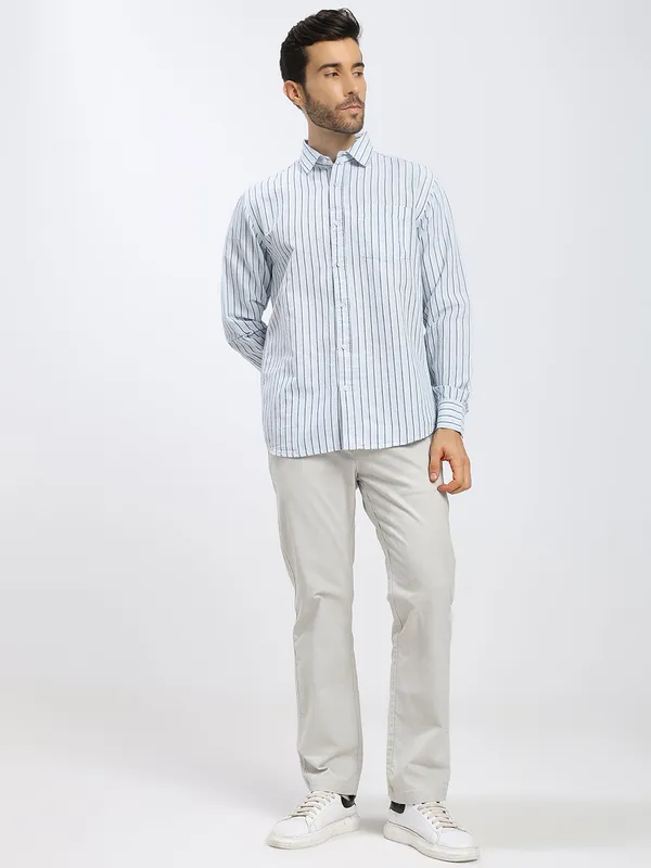 Sky_Blue_Stripe_Cotton_Premium_&_Comfortable_Shirt_For_Men