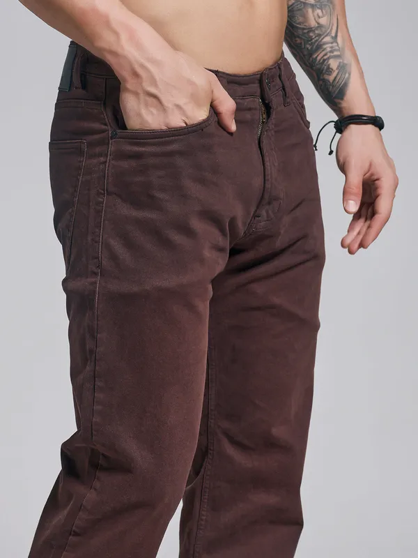 Rustic_Brown_Cotton_Premium_&_Comfortable_Jeans_For_Men