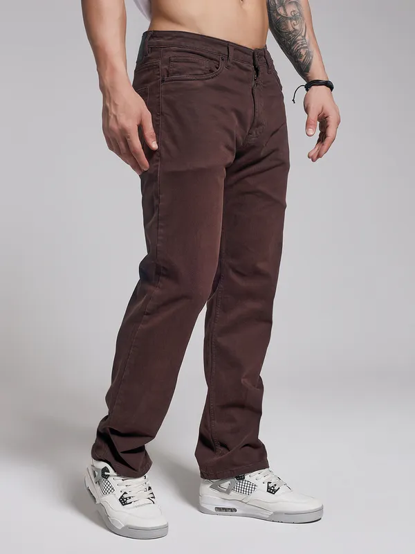 Rustic_Brown_Cotton_Premium_&_Comfortable_Jeans_For_Men