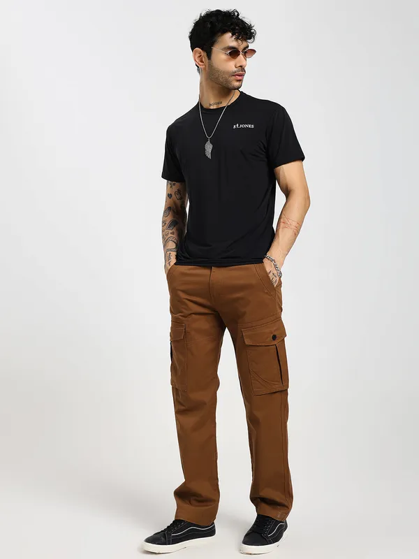 Rust_Brown_Cotton_Premium_&_Comfortable_Cargo_Pant_For_Men