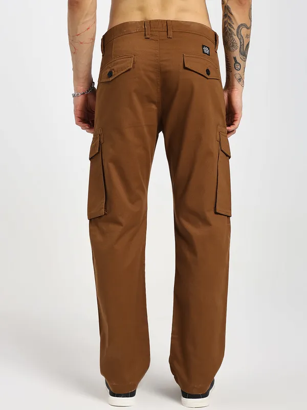 Rust_Brown_Cotton_Premium_&_Comfortable_Cargo_Pant_For_Men