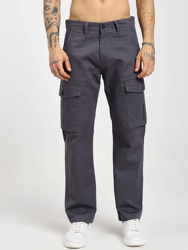 Charcoal_Grey_Cotton_Premium_&_Comfortable_Cargo_Pant_For_Men
