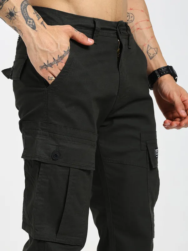 Black_Cotton_Premium_&_Comfortable_Cargo_Pant_For_Men