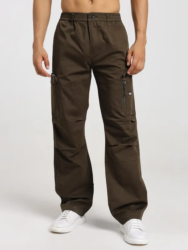 Dark_Brown_Cotton_Premium_&_Comfortable_Cargo_Pant_For_Men