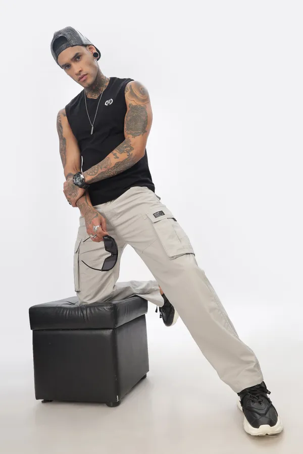 Light_Grey_Cotton_Premium_&_Comfortable_Cargo_Pant_For_Men