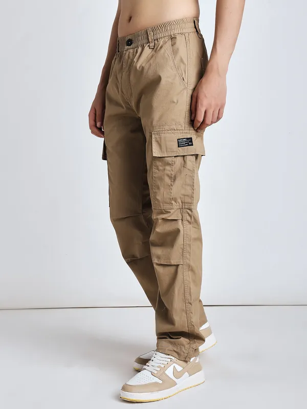 Beige_Cotton_Premium_&_Comfortable_Cargo_Pant_For_Men