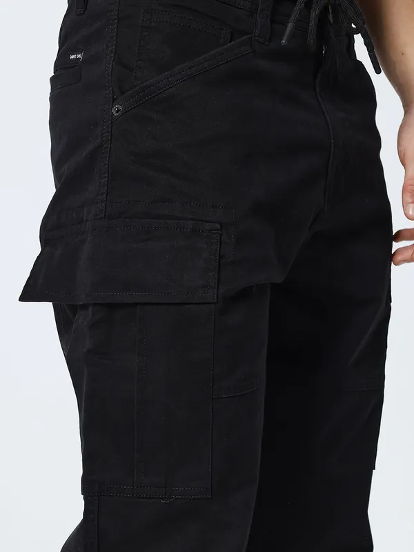 Black_Cotton_Lycra_Premium_&_Comfortable_Cargo_Pant_For_Men
