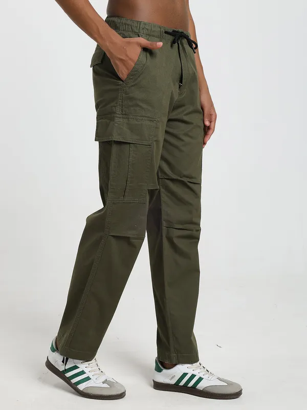 Olive_Cotton_Lycra_Premium_&_Comfortable_Cargo_Pant_For_Men