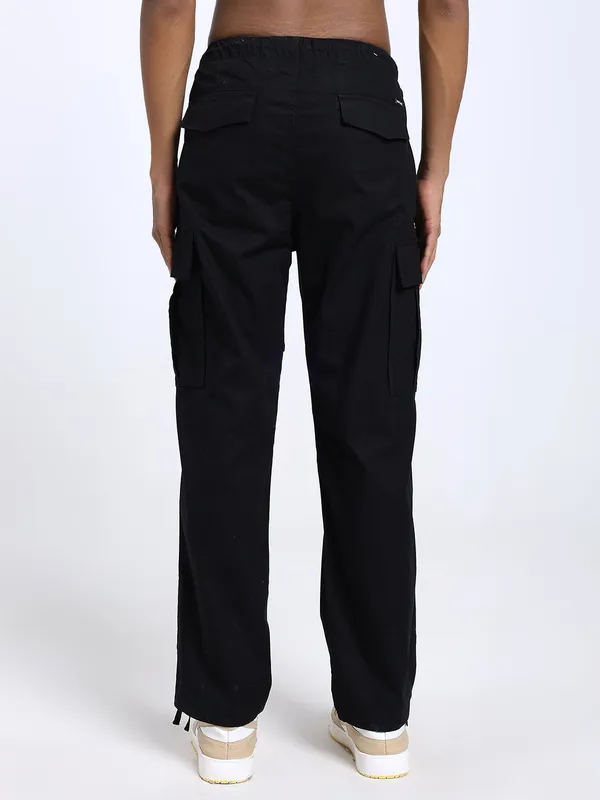 Black_Cotton_Lycra_Premium_&_Comfortable_Cargo_Pant_For_Men