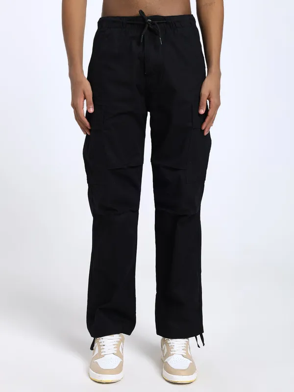 Black_Cotton_Lycra_Premium_&_Comfortable_Cargo_Pant_For_Men