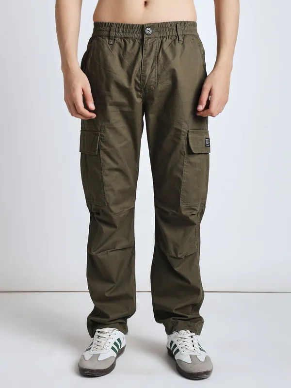 Olive_Cotton_Premium_&_Comfortable_Cargo_Pant_For_Men
