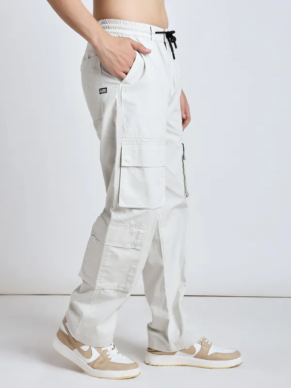 Off_White_Cotton_Premium_&_Comfortable_Cargo_Pant_For_Men