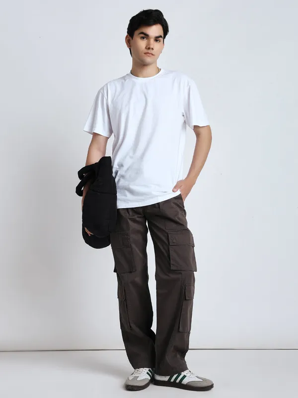 Dark_Brown_Cotton_Premium_&_Comfortable_Cargo_Pant_For_Men