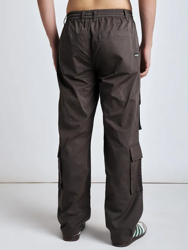 Dark_Brown_Cotton_Premium_&_Comfortable_Cargo_Pant_For_Men