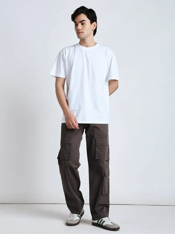 Dark_Brown_Cotton_Premium_&_Comfortable_Cargo_Pant_For_Men