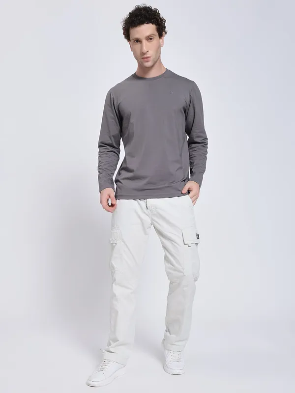 Cream_Cotton_Premium_&_Comfortable_Cargo_Pant_For_Men