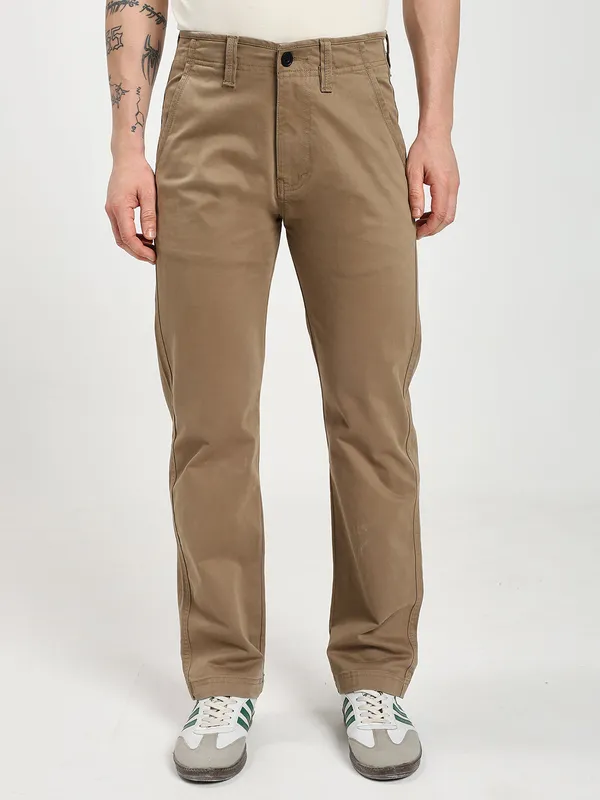 Khaki_Cotton_Premium_&_Comfortable_Chinos_For_Men