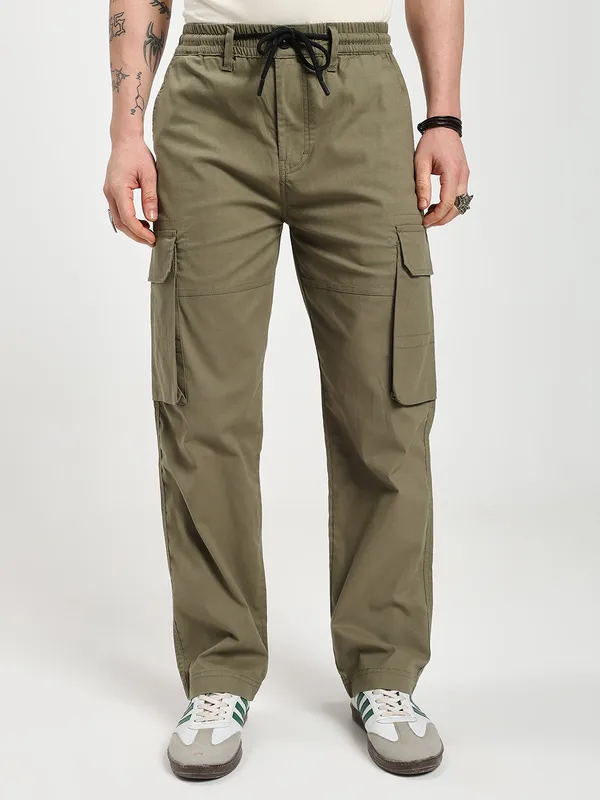Olive_Green_Cotton_Lycra_Premium_&_Comfortable_Cargo_Pant_For_Men