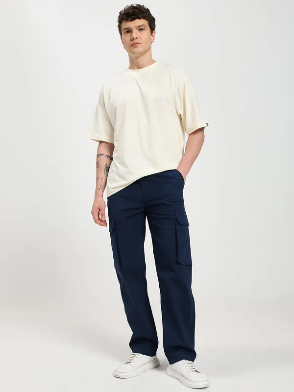 Navy_Blue_Cotton_Lycra_Premium_&_Comfortable_Cargo_Pant_For_Men