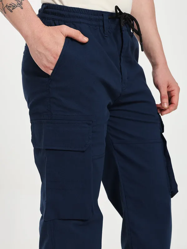 Navy_Blue_Cotton_Lycra_Premium_&_Comfortable_Cargo_Pant_For_Men