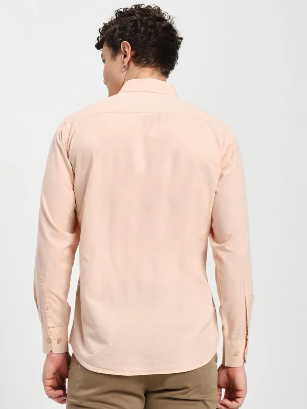 Orange_Cotton_Premium_&_Comfortable_Shirt_For_Men