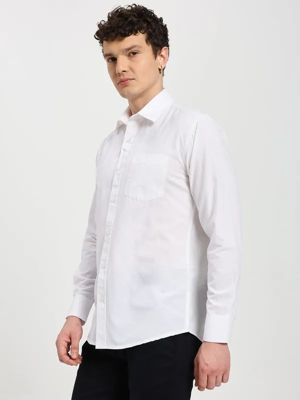 White_Cotton_Premium_&_Comfortable_Shirt_For_Men